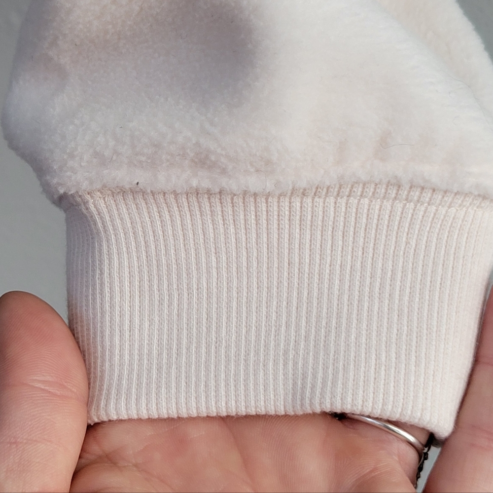 Fabletics Rayne Polar Fleece Ivory Sweater Women's Size L Athleisure Gym Casual - Picture 7 of 7